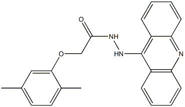 N'-(Acridin-9-yl)-2-(2,5-dimethylphenoxy)acetohydrazide Struktur