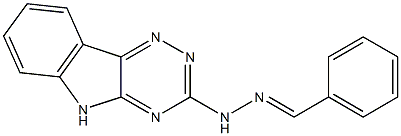 1-(5H-1,2,4-Triazino[5,6-b]indol-3-yl)-2-benzylidenehydrazine Struktur