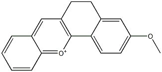 5,6-Dihydro-3-methoxybenzo[c]xanthylium Struktur