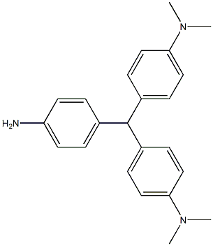 4-[Bis[4-(dimethylamino)phenyl]methyl]benzenamine Struktur