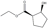 (1R,2S)-2-Hydroxycyclopentanecarboxylic acid ethyl ester Struktur