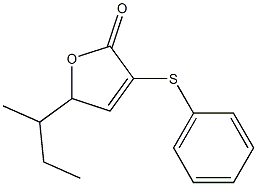 5-sec-Butyl-3-(phenylthio)-2(5H)-furanone Struktur