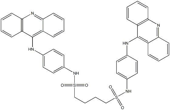 N,N'-Bis[4-(9-acridinylamino)phenyl]-1,4-butanedisulfonamide Struktur