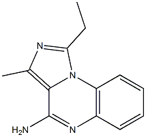 4-Amino-1-ethyl-3-methylimidazo[1,5-a]quinoxaline Struktur