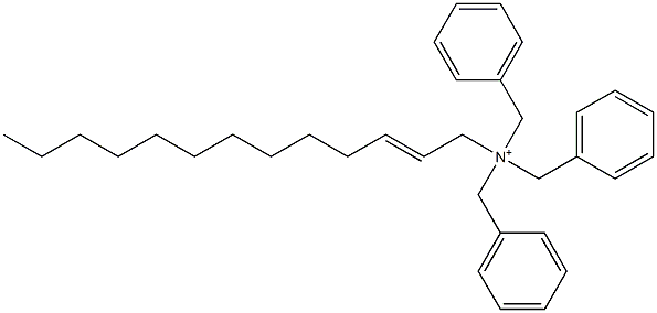 (2-Tridecenyl)tribenzylaminium Struktur