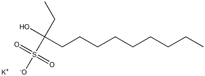 3-Hydroxydodecane-3-sulfonic acid potassium salt Struktur