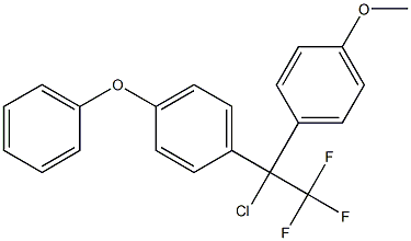 1-Chloro-1-(4-phenoxyphenyl)-1-(4-methoxyphenyl)-2,2,2-trifluoroethane Struktur