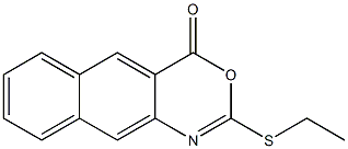 2-Ethylthio-4H-naphth[2,3-d][1,3]oxazin-4-one Struktur