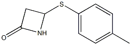 4-(p-Tolylthio)azetidin-2-one Struktur