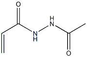 1-Acryloyl-2-acetylhydrazine Struktur