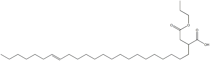 2-(16-Tricosenyl)succinic acid 1-hydrogen 4-propyl ester Struktur