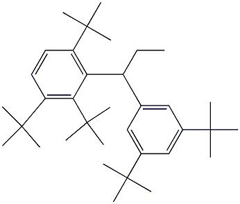 1-(2,3,6-Tri-tert-butylphenyl)-1-(3,5-di-tert-butylphenyl)propane Struktur