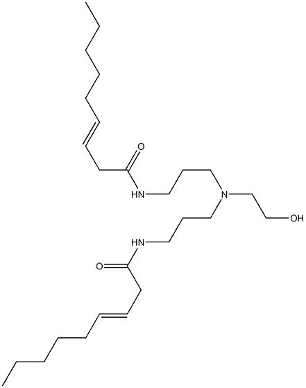 N,N'-[2-Hydroxyethyliminobis(3,1-propanediyl)]bis(3-nonenamide) Struktur