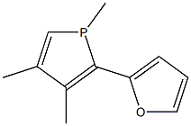 1,3,4-Trimethyl-2-(2-furyl)-1H-phosphole Struktur