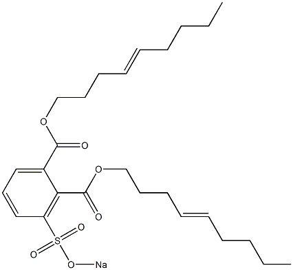 3-(Sodiosulfo)phthalic acid di(4-nonenyl) ester Struktur