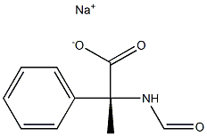 (-)-N-Formyl-2-phenyl-L-alanine sodium salt Struktur