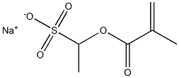 1-(Methacryloyloxy)ethanesulfonic acid sodium salt Struktur