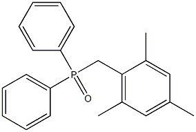 Diphenyl(2,4,6-trimethylbenzyl)phosphine oxide Struktur