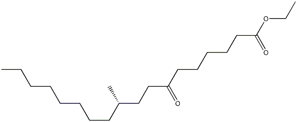 [S,(+)]-10-Methyl-7-oxostearic acid ethyl ester Struktur