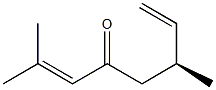 [S,(+)]-2,6-Dimethyl-2,7-octadiene-4-one Struktur