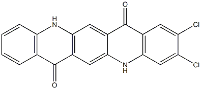 2,3-Dichloro-5,12-dihydroquino[2,3-b]acridine-7,14-dione Struktur