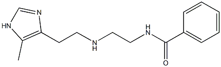 N-[2-[2-(5-Methyl-1H-imidazol-4-yl)ethylamino]ethyl]benzamide Struktur