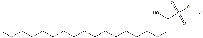 1-Hydroxyoctadecane-1-sulfonic acid potassium salt Struktur