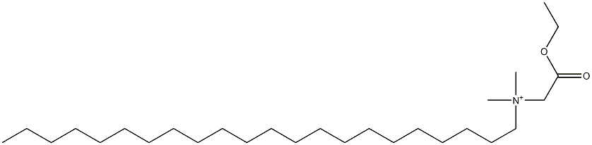 N-(Ethoxycarbonylmethyl)-N,N-dimethyl-1-docosanaminium Struktur