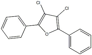 3,4-Dichloro-2,5-diphenylfuran Struktur