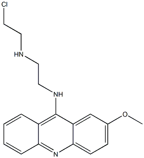 N-(2-Chloroethyl)-N'-(2-methoxy-9-acridinyl)-1,2-ethanediamine Struktur