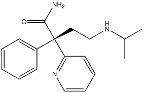 (S)-4-(Isopropylamino)-2-phenyl-2-(2-pyridinyl)butanamide Struktur