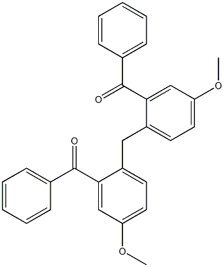 2,2''-Methylenebis(5-methoxybenzophenone) Struktur