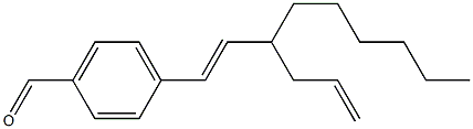 4-[(E)-3-Hexyl-1,5-hexadienyl]benzaldehyde Struktur