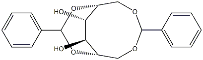 1-O,6-O:2-O,5-O-Dibenzylidene-D-glucitol Struktur