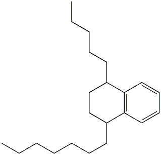 1-Heptyl-4-pentyl-1,2,3,4-tetrahydronaphthalene Struktur