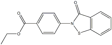 2-[4-(Ethoxycarbonyl)phenyl]-1,2-benzisothiazol-3(2H)-one Struktur