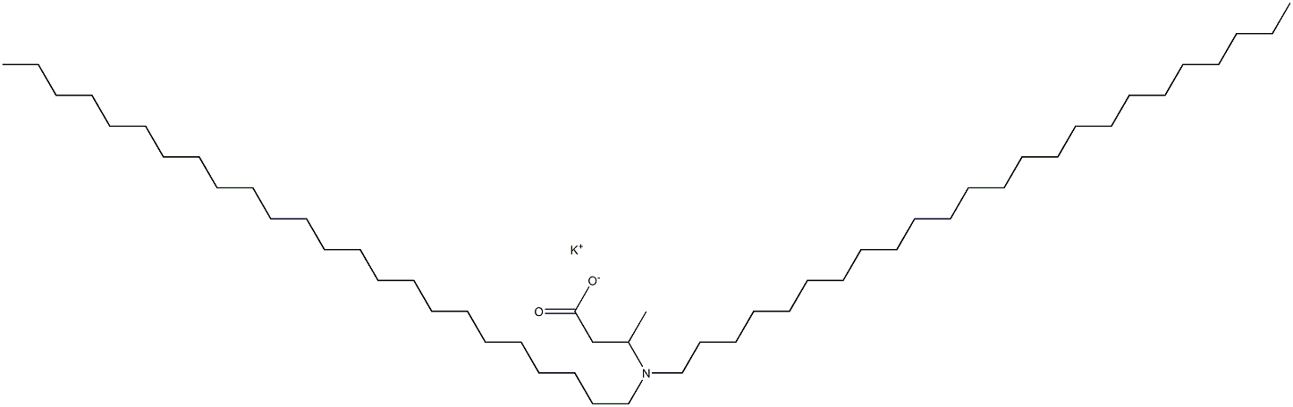 3-(Ditetracosylamino)butyric acid potassium salt Struktur