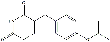 3-(4-Isopropyloxybenzyl)piperidine-2,6-dione Struktur