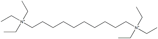 Decamethylenebis(triethylaminium) Struktur