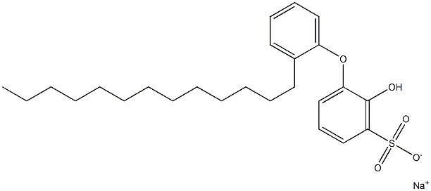 2-Hydroxy-2'-tridecyl[oxybisbenzene]-3-sulfonic acid sodium salt Struktur