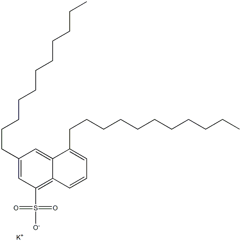 3,5-Diundecyl-1-naphthalenesulfonic acid potassium salt Struktur