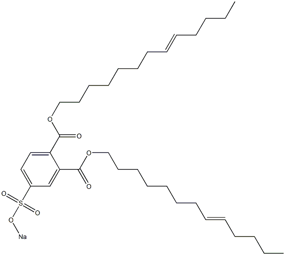 4-(Sodiosulfo)phthalic acid di(8-tridecenyl) ester Struktur