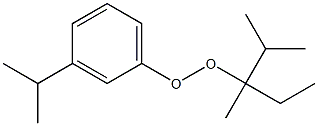 3-Isopropylphenyl 1,2-dimethyl-1-ethylpropyl peroxide Struktur