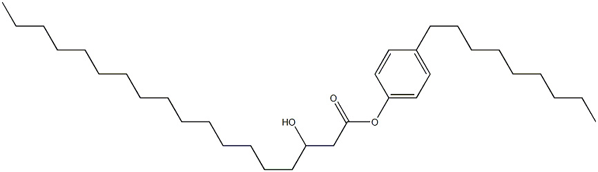 3-Hydroxystearic acid 4-nonylphenyl ester Struktur