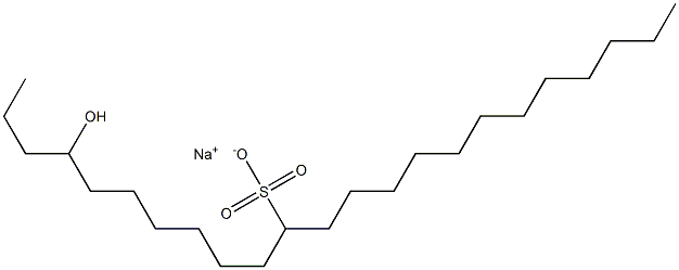 4-Hydroxytricosane-11-sulfonic acid sodium salt Struktur