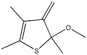 4-Methylene-2,3,5-trimethyl-5-methoxy-4,5-dihydrothiophene Struktur