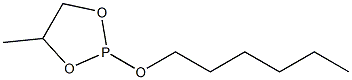 2-Hexyloxy-4-methyl-1,3,2-dioxaphospholane Struktur