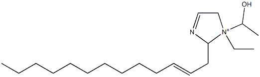 1-Ethyl-1-(1-hydroxyethyl)-2-(2-tridecenyl)-3-imidazoline-1-ium Struktur