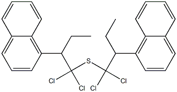 Ethyl[1,1-dichloro-2-(1-naphtyl)ethyl] sulfide Struktur