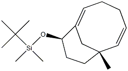 (7R,10R)-10-(tert-Butyldimethylsiloxy)-7-methylbicyclo[5.3.1]undeca-1,5-diene Struktur